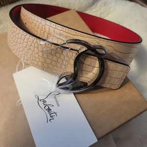 Christian Louboutin belt NWT, box, and wrappings!